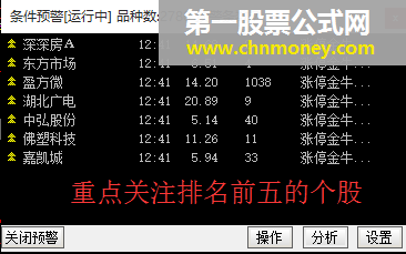 涨不停预警器 （指标 预警 通达信 贴图）