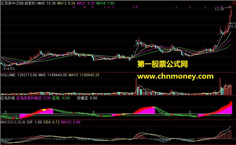 红鸟庄家抄底王（副图、源码、贴图）转载