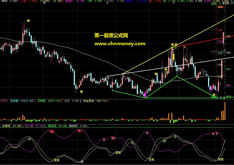 分笔资金+金尺+直观买卖