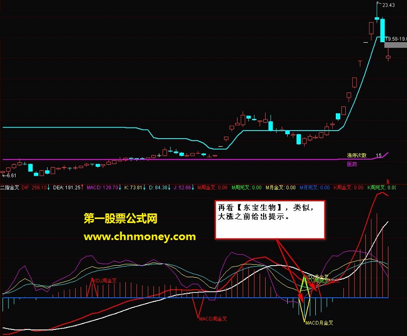 败絮藏金玉新二指金叉捕大牛指标