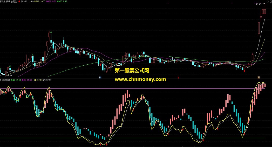 波段神器副图附有用法说明指标