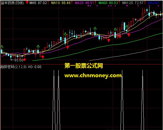 趋势密码副图/选股附实效图无未来但原码有加密指标