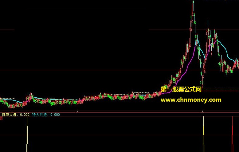跟着市场特大单成交进出操作买卖的特单买进选股公式