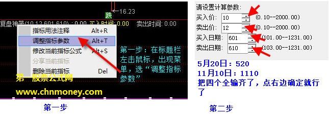 复盘神器指标（副图 通达信 贴图）复盘可直接标出日期和价格以及盈亏