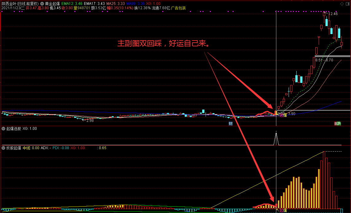 黄金起爆 妖股起爆 主图/副图/选股结合 起爆抓牛三件套 妖股一个跑不掉