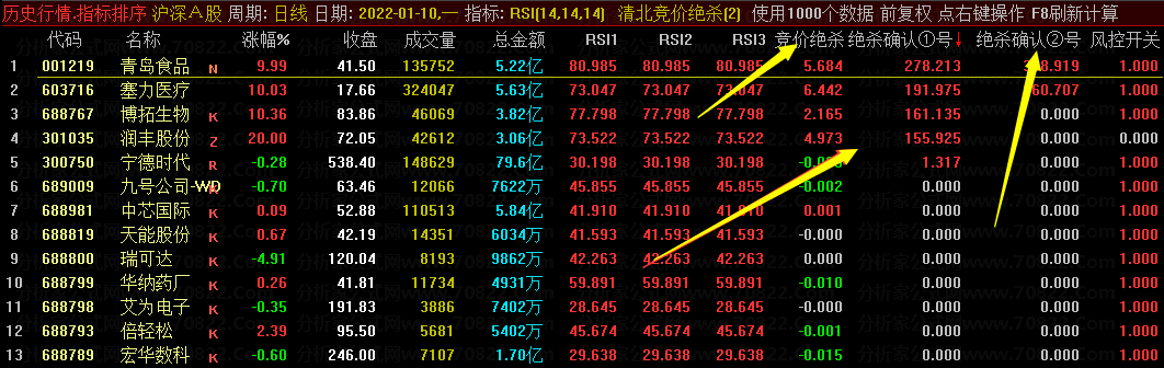 清北游资竞价系统2022 附视频教程和指标 带风控开关 竞价抓强势股