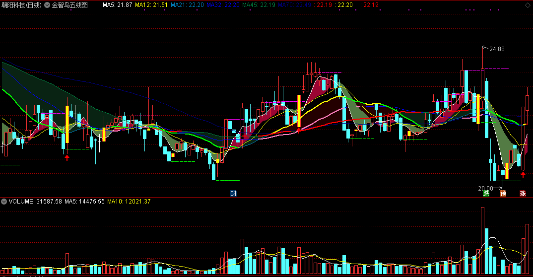 分享珍藏的指标——金智鸟五线图，现在非常难找的好主图公式！