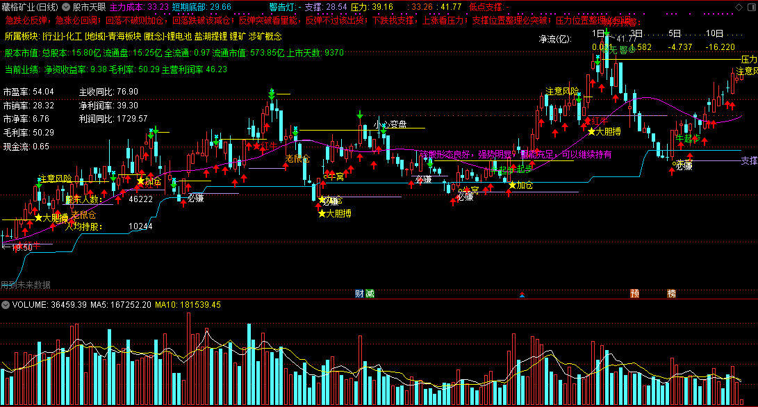 股市天眼，机构专用的指标，注意保密！顶几十个指标功能