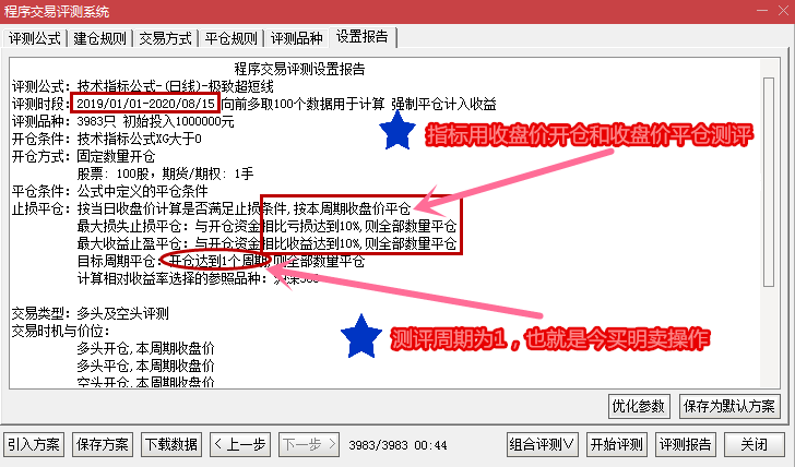 新研发今买明卖指标【极致超短线】 收盘价硬测评回测胜率90% 超级短线操作模型