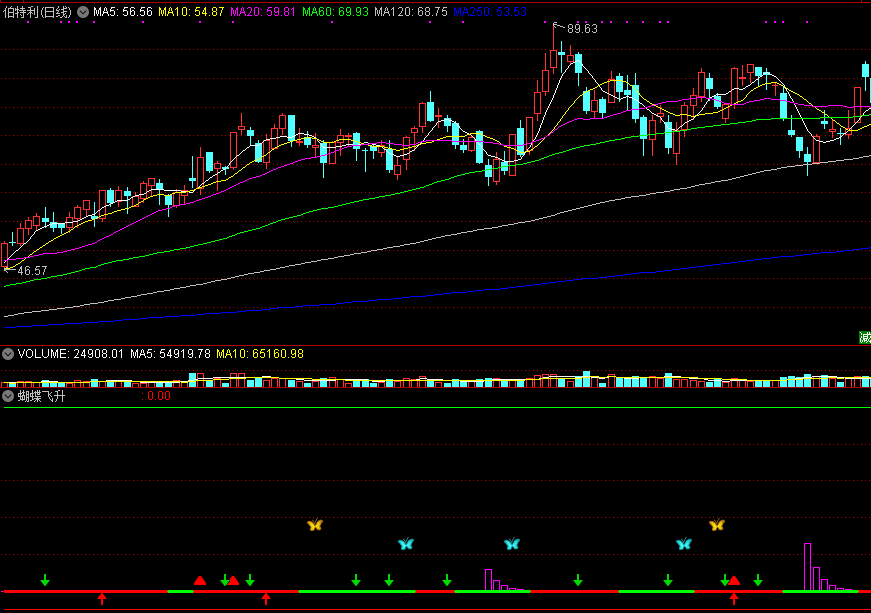蝴蝶飞升副图指标，一看就懂，蝴蝶出现低吸！