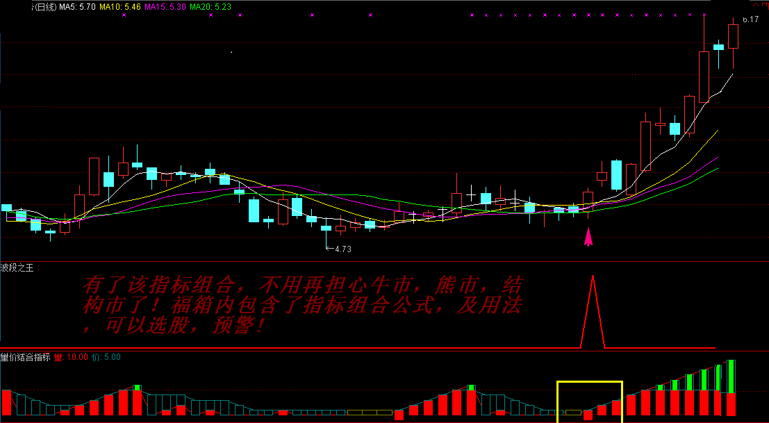 波段之王+量价结合副图/选股指标，把握大小波段行情，规避大小风险！