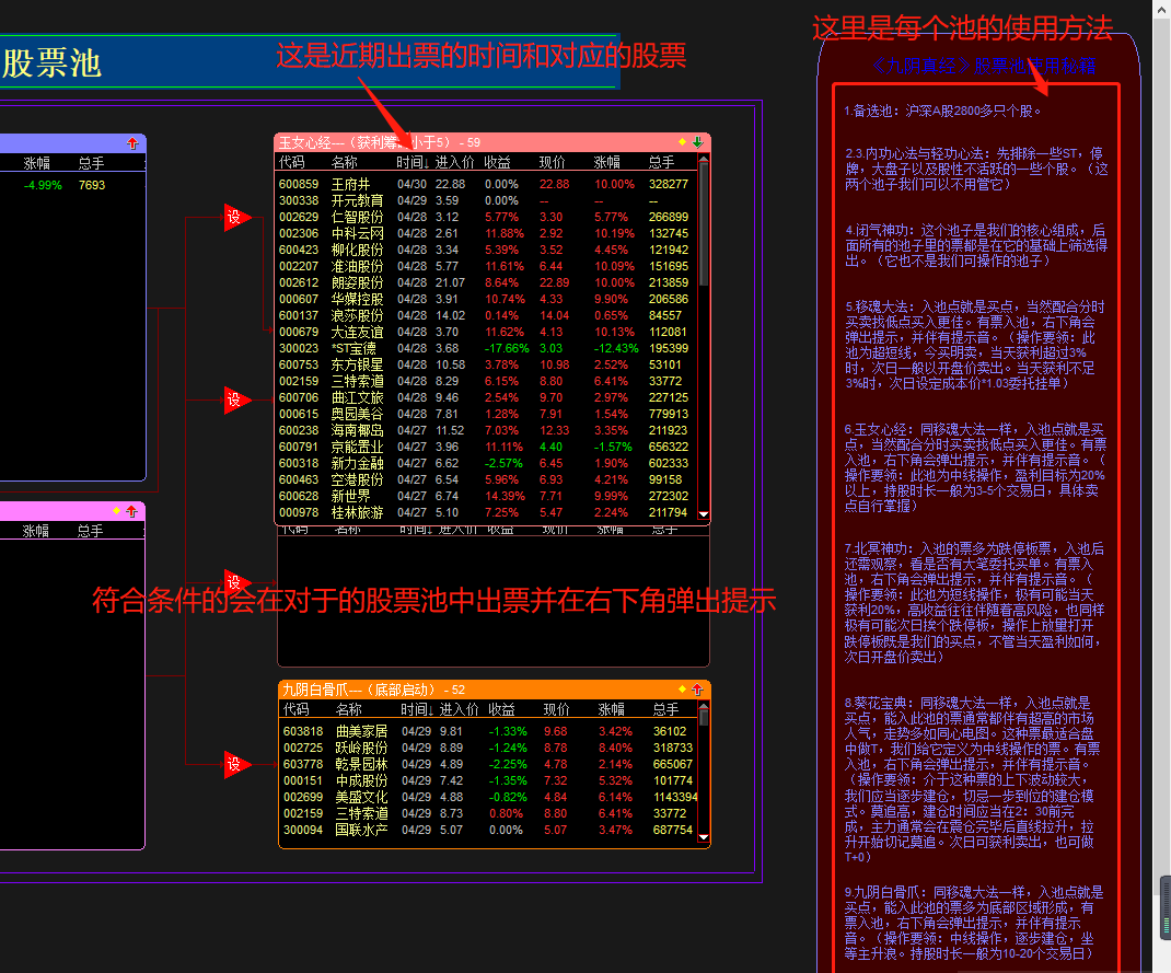 学会一招驰骋股林，笑傲江湖-九阴真经选股池 附源码及股票池使用秘籍