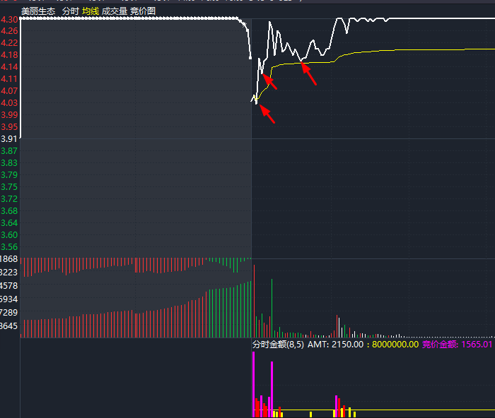 【集合竞价b版】通达信竞价指标，通过成交量来捕捉异动！