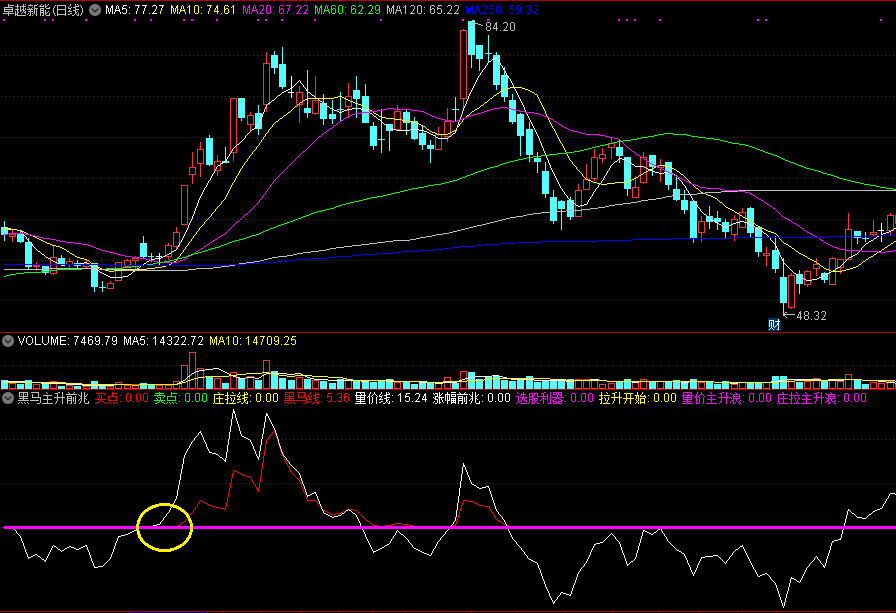 【黑马主升前兆】副图指标，独创短线黑马技巧，稳健捕捉强势股！