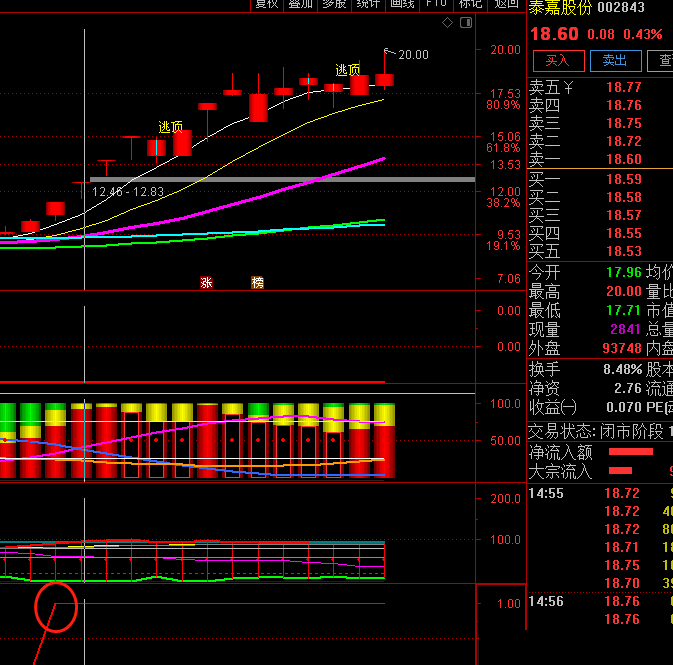 持股区间副图指标，分享避免牛股下车的指标，不怕洗盘，送给有缘人！！