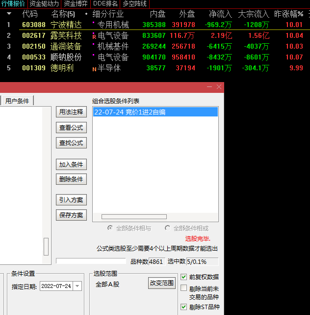 【本心竞价】竞价1进2副图/选股公式，无需雾里看花，亦有一城繁华，源码无加密