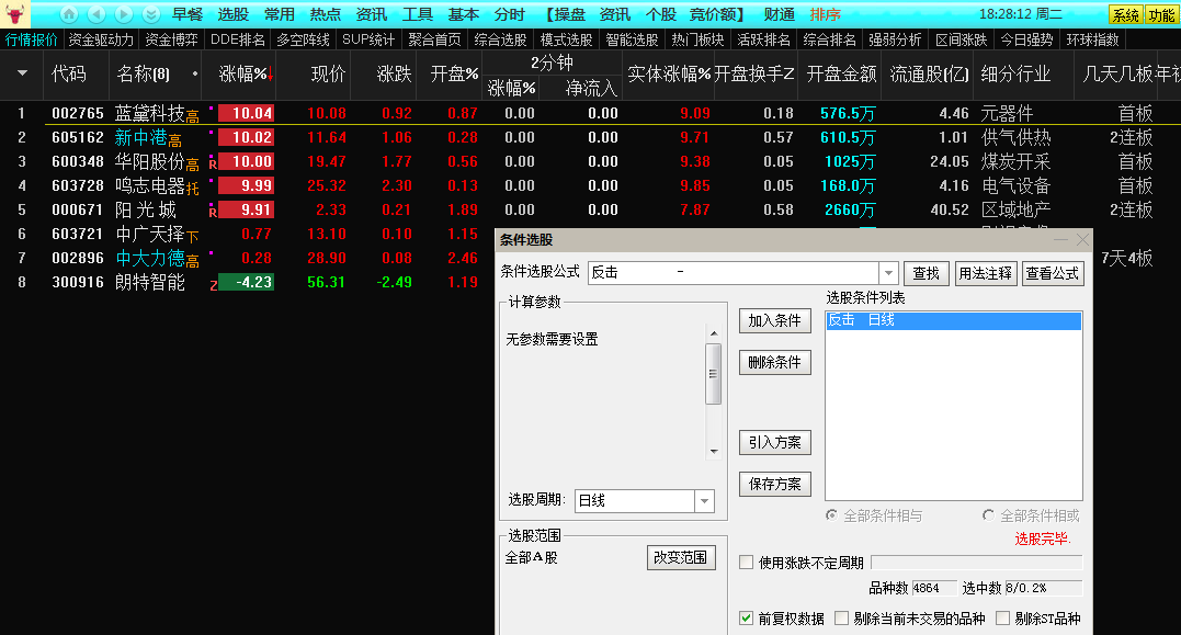 【反击】竞价选股指标，不追涨的竞价指标，通达信 开源 无未来