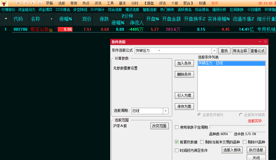 突破压力副图/选股指标 竞价指标 比金钻强大 通达信 源码 有未来