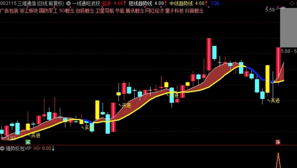 【强势反包VIP】主图/副图/选股指标 弱势震荡大跌多一点耐心 强势反包VIP打爆主力恶意洗盘 通达信 源码