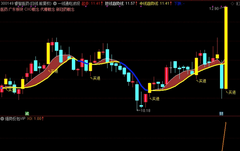【强势反包VIP】主图/副图/选股指标 弱势震荡大跌多一点耐心 强势反包VIP打爆主力恶意洗盘 通达信 源码