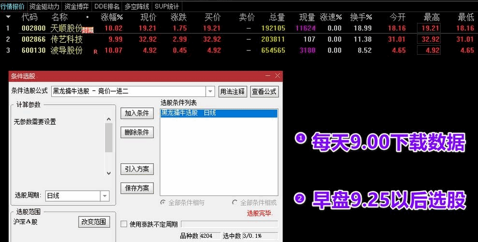 【黑龙擒牛一进二】某网头条 最新版早盘竞价打板 竞价乾坤大挪移2022 信号全天不变 源码