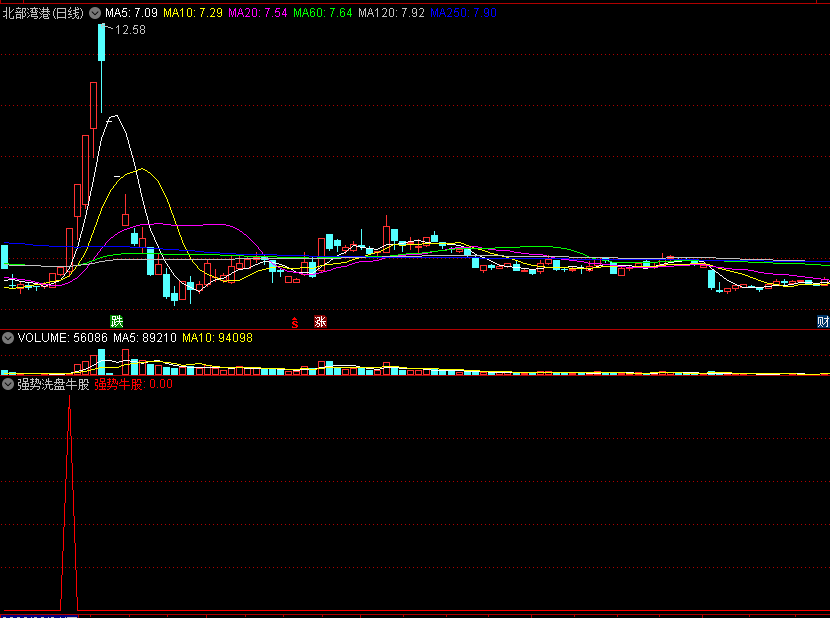 〖强势洗盘牛股〗副图/选股指标 回调后强势上涨的牛股 通达信 源码