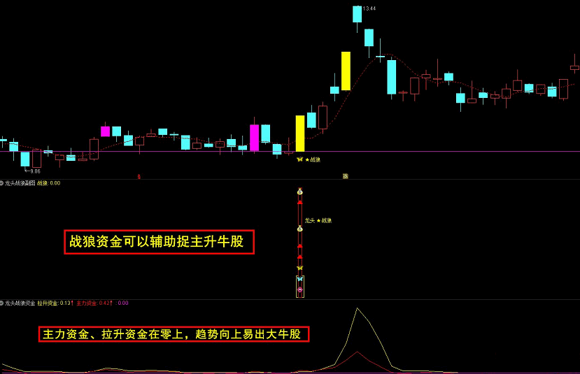 〖龙头战狼〗主图/副图/选股指标 金钻套装 买卖点明确 胜者为王 终极盈利模式 通达信 源码