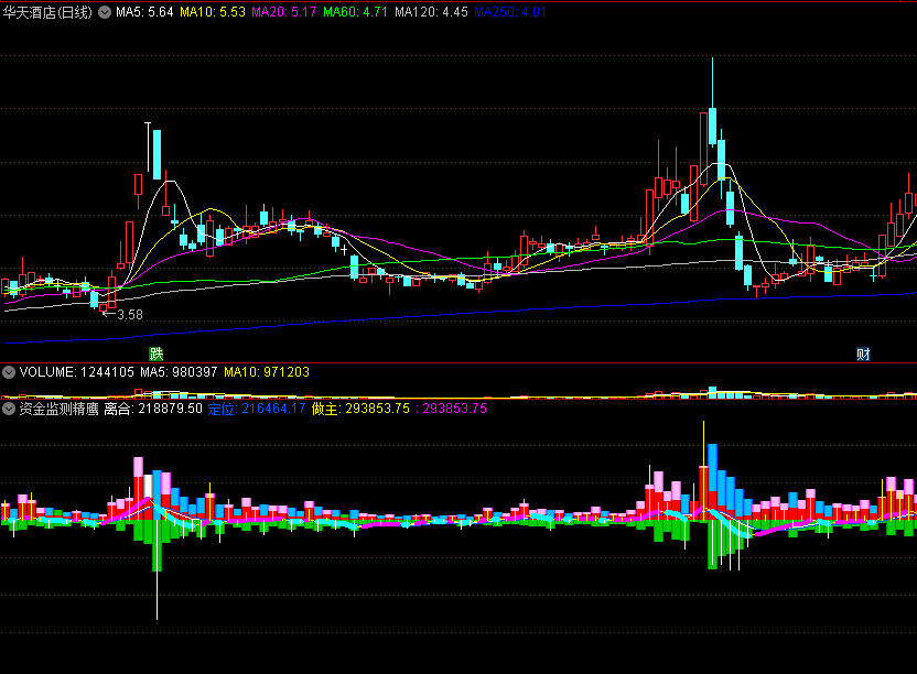 〖资金监测精鹰〗副图指标 了解资金强弱 主动买卖盘做主 通达信 源码