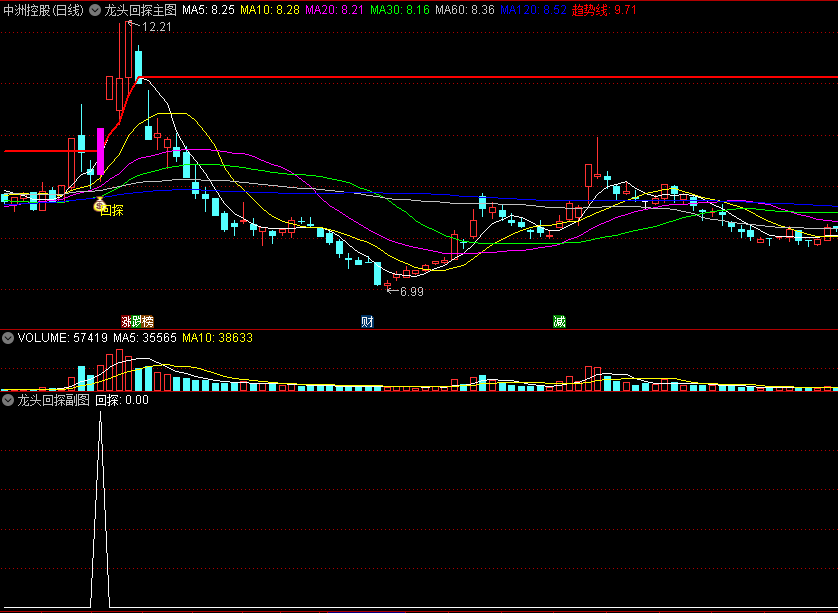 〖龙头回探〗主图/副图/选股指标 龙头牛股波段操作 盘中预警套装 使用方法 通达信 源码