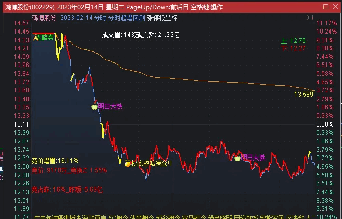 〖未闻专用分时〗主图指标 洞察主力意图 高手专用 短线必备 功能强大 通达信 源码