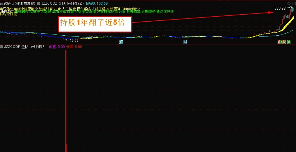 波段操作赚翻倍的〖金砖中长抄底〗主图/副图/选股指标 波段抄底 适合上班族 80%胜率不错 通达信 源码