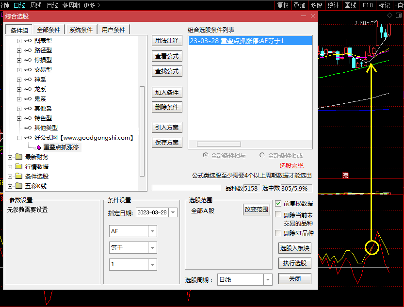 〖重叠点抓涨停〗副图/选股指标 独门秘笈 尾盘买入 搏击第二天涨停 通达信 源码