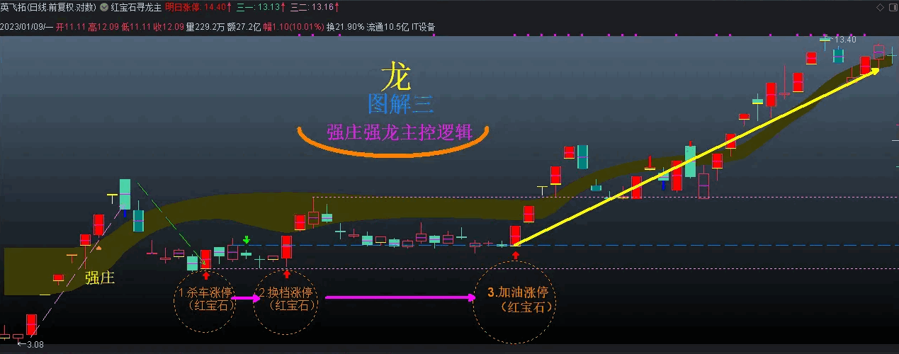 〖红宝石寻龙诀〗主图指标 强庄强龙主控 操盘的主控思维逻辑 通达信 源码