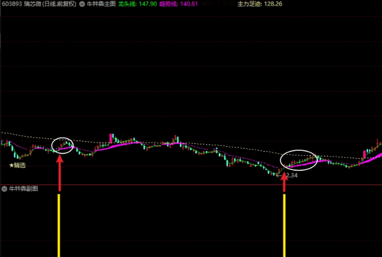 ☆☆☆☆推荐〖牛牪犇战法〗主图/副图/选股指标 【胜率96%】 主力足迹线上放心买入 通达信 源码
