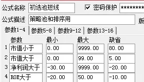 国九条下〖初选池短线〗副图/选股指标 本指标需要云数据或下载的专业财务数据 通达信 源码