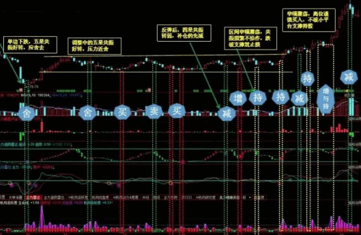 【端午巨献】某软VIP高级五星共振战法全套指标 节日福利 源码全套给大家助兴 含运用总结