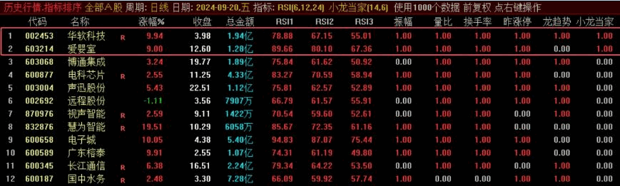 某论坛精华指标通达信【小龙当家】飞龙竞价副图选股指标评测分享