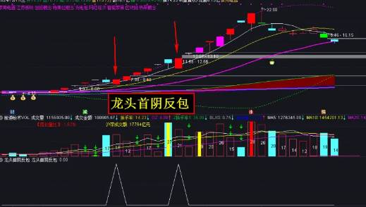 智尊版【龙头首阴反包战法】副图+选股指标，最适合当下行情，不完全反包，参数可自行修改！