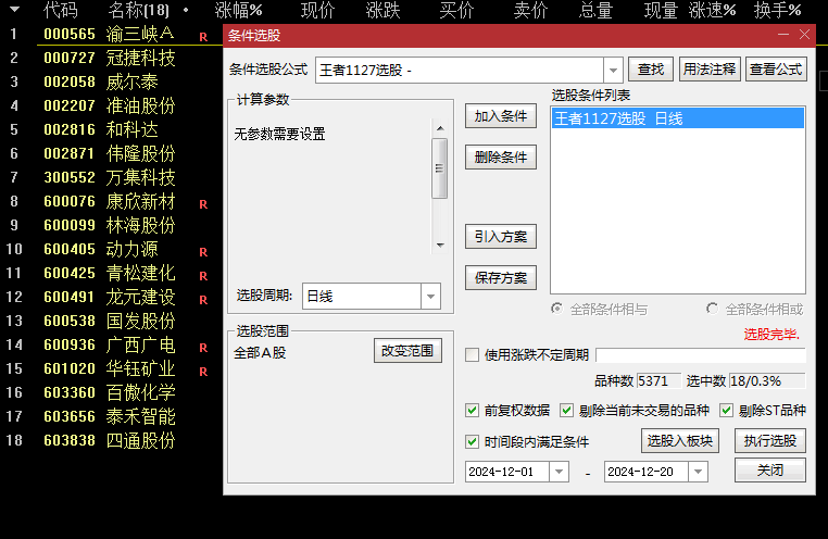 通达信【王者1127战法】最新版套装指标，王者606的升级版，手机电脑通用！