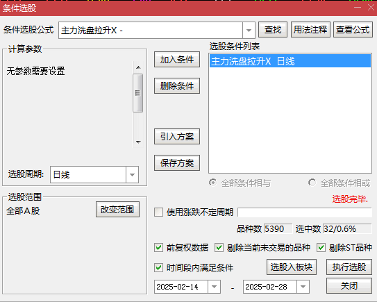通达信【主力洗盘拉升牛股】副图/选股指标，发现主力拉升前快速洗盘行为，把握即将暴力拉升个股！
