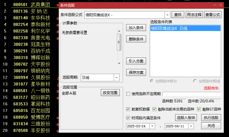 优【倍阳双雄战法】副图/选股指标，主力资金第一次进场，倍阳见双雄，后市涨无穷！