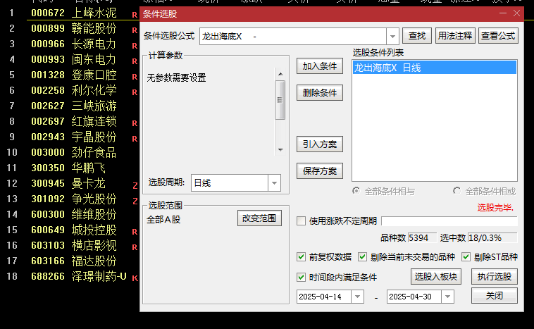 好公式网【龙出海底】副图/选股指标，发现股价从底部区域突破上涨的态势！