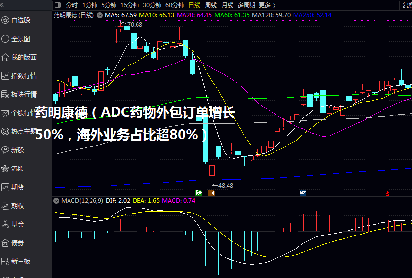 药明康德（ADC药物外包订单增长50%，海外业务占比超80%）