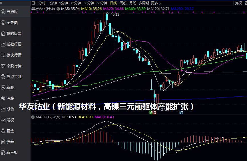 华友钴业（新能源材料，高镍三元前驱体产能扩张）