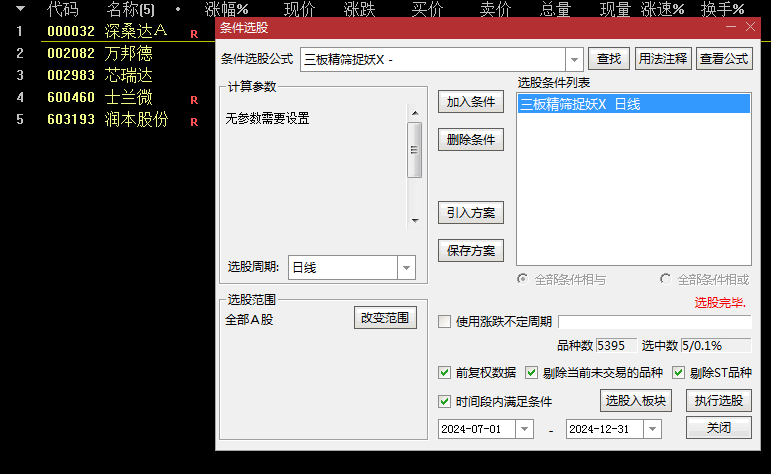 优质回调【三板精筛捉妖】副图/选股指标 三板后回调精准捕捉 再启动强势反弹 近一年全胜