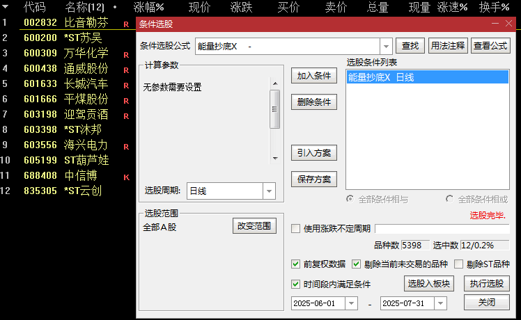 超8成胜率【能量抄底】副图/选股指标 适合日线或周线级别分析 尤其对中长期超跌反弹行情