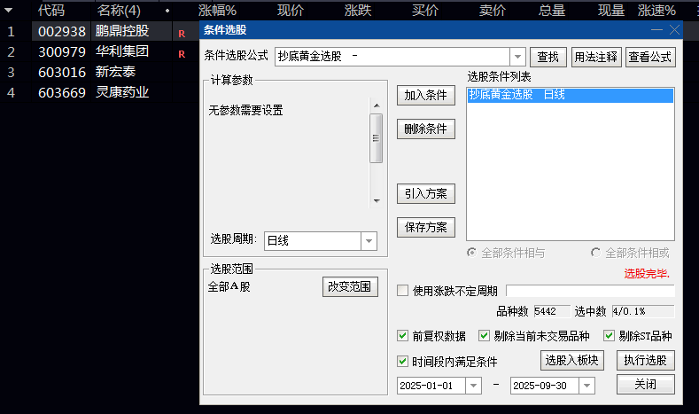 外网VIP收费【抄底黄金】副图/选股指标 信号非常少 检测原理是大跌暴跌后才出信号