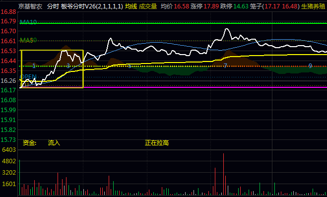 魔改版《板爷分时V26》主图指标，其核心功能在于实时捕捉盘中异动，识别主力资金动向！