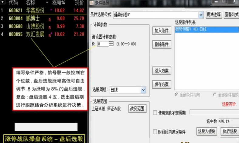 早几年非常火的一套【涨停战队操盘炒股系统】主图/副图/选股/预警指标 无加密版本 早几年非常火的一套【涨停战队操盘炒股系统】主图/副图/选股/预警指标 无加密版本