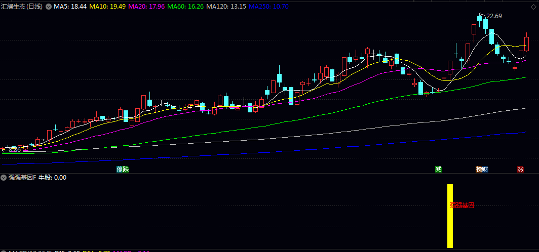 热门【强强基因】副图/选股指标 适用于短线强势股筛选 不是主流热点不要操作 以快进快出为主